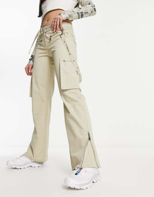 The Ragged Priest Y2K low rise utility fitted cargo pants ASOS