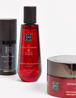 The Ritual of Ayurveda Almond & Basil Body and Hair Dry Oil