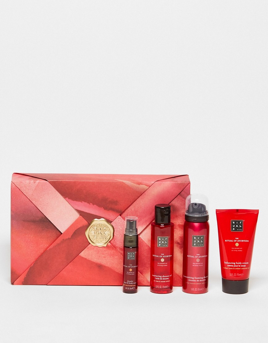 The Ritual of Ayurveda Almond Oil & Indian Rose Small Gift Set-No colour