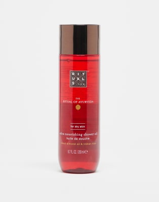 The Ritual of Ayurveda Indian Rose & Sweet Almond Shower Oil 200ml-No colour