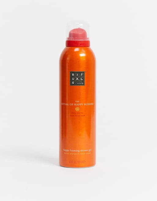 The Ritual of Happy Buddha Foaming Orange and Cedar Wood Shower Gel ASOS