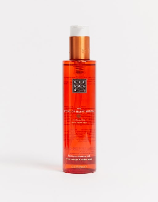 The Ritual of Happy Buddha Orange and Cedar Wood Shower Oil ASOS