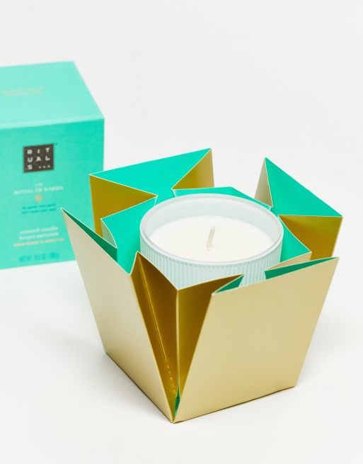 The Ritual of Karma Lotus Flower & White Tea Scented Candle 290g, 3 of 4