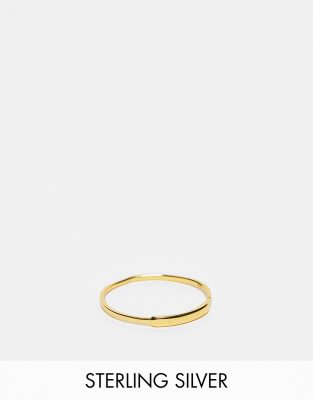 The Status Syndicate The Status Syndicate gold plated plain band ring