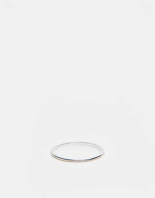 The Status Syndicate sterling silver plain band ring