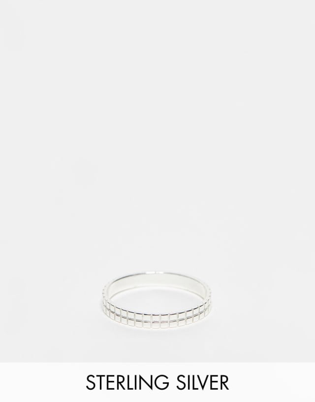 The Status Syndicate sterling silver plain chunky ring