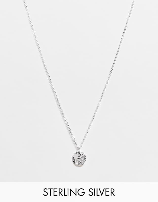 The Status Syndicate sterling silver Yin Yang necklace