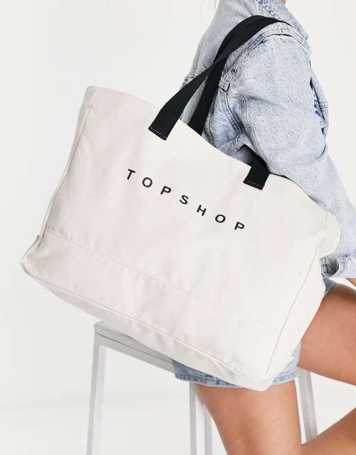 The Topshop Tote bag in cream