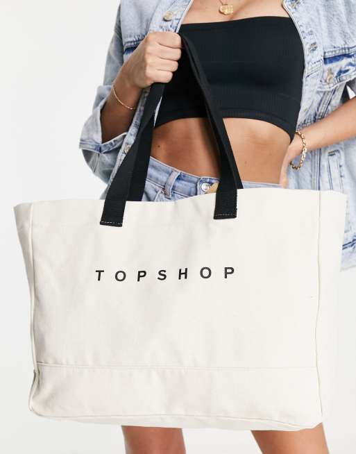 The Topshop Tote bag in cream