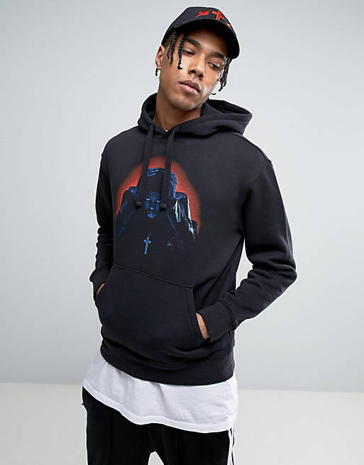 The Weeknd Starboy Oversized Hoodie With Photo Print