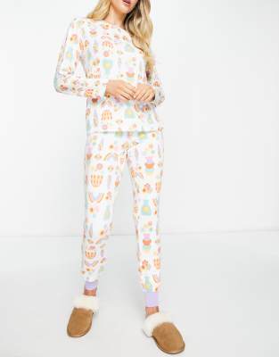 Wellness Project x Chelsea Peers happy turtle short pajama set in