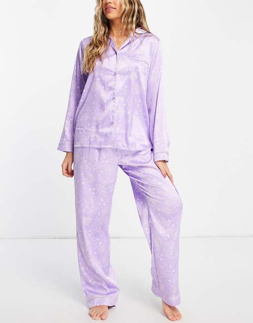 Lilac outlet satin pjs