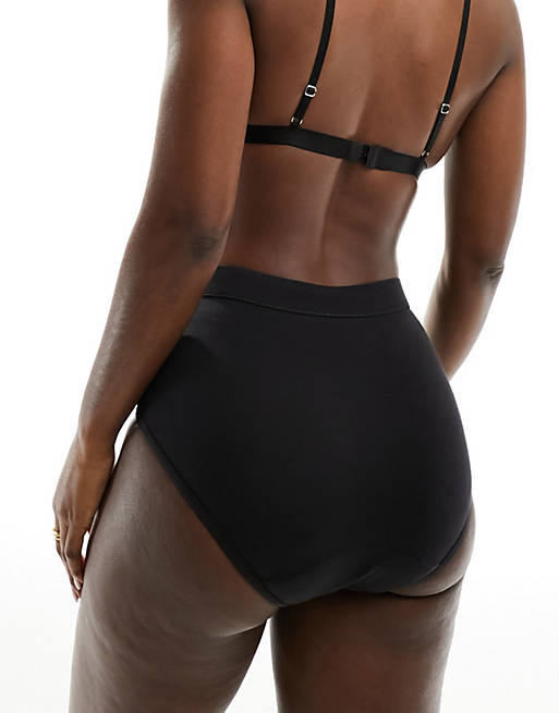 Thinx For All period proof hi-waist brief with super absorbency in black
