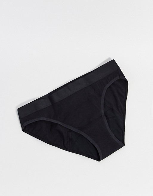 Thinx period proof bikini briefs in black