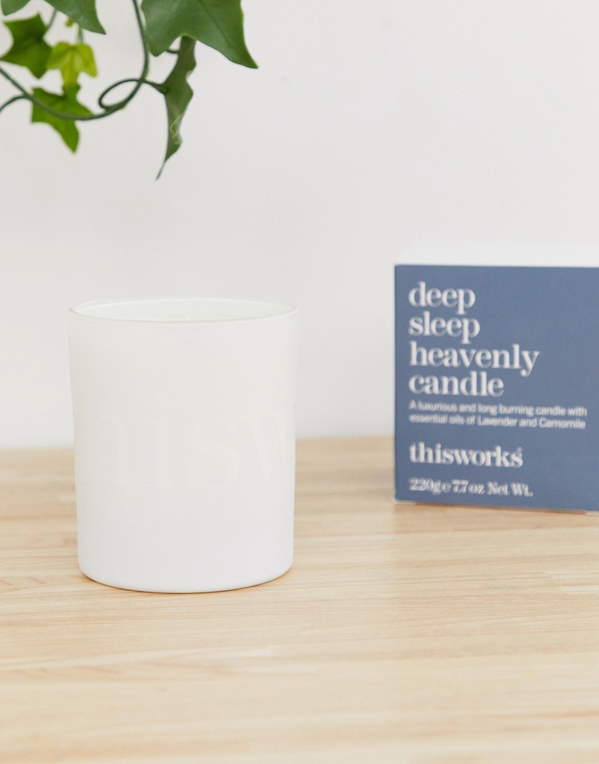 This Works deep sleep heavenly candle 220g-No colour