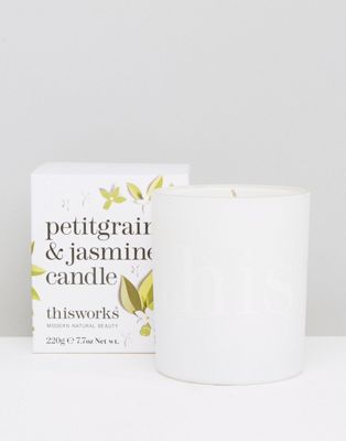 This Works Petitgrain & Jasmine Candle 220g - ASOS Price Checker