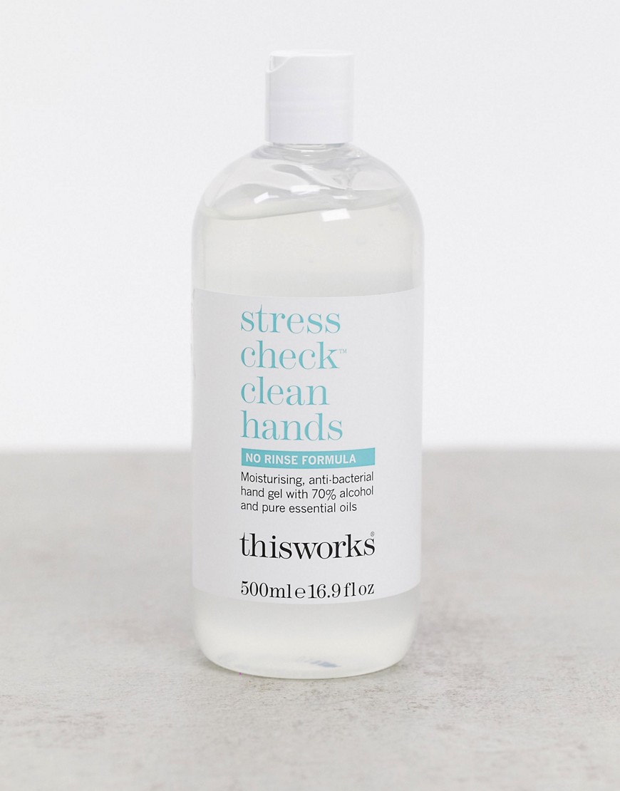 This Works Stress Check Clean Hand Sanitiser 500ml-No colour