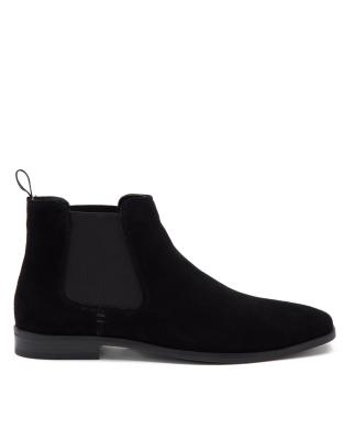 Thomas Crick addison formal chelsea boots in black suede - ASOS Price Checker