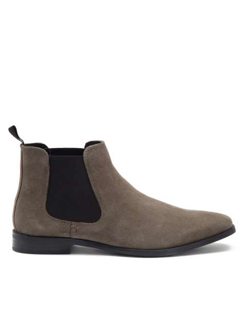 Mens grey dress outlet boots