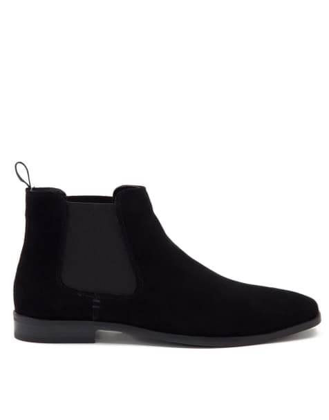 Thomas Crick - Addison - Nette suède chelsea boots in zwart - view 1