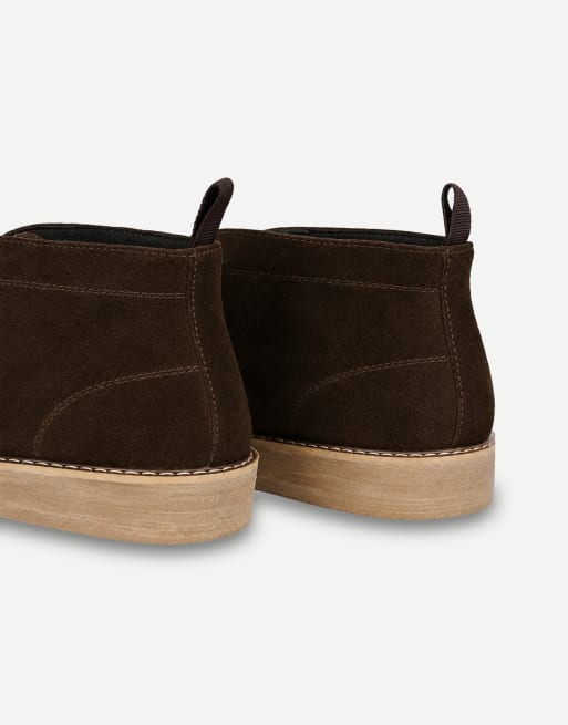 Thomas Crick Arizona leather chukka boots in brown suede, 4 of 7