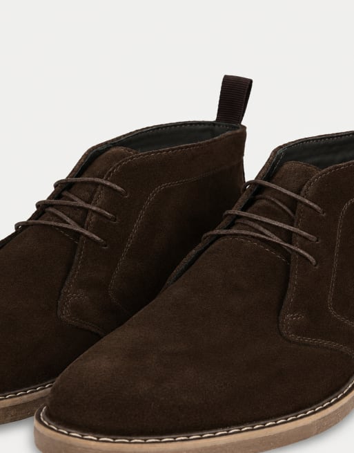 Thomas Crick Arizona leather chukka boots in brown suede, 5 of 7