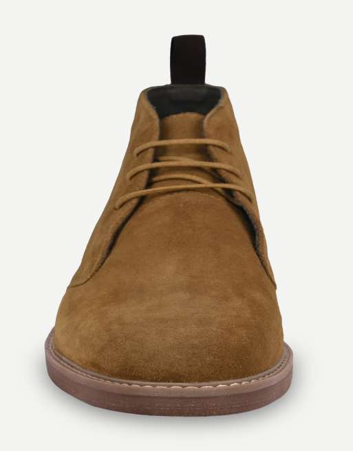 Thomas Crick Arizona leather chukka boots in tan suede, 6 of 7