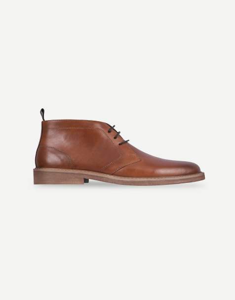 Thomas Crick Arizona leather chukka boots in tan - view 1