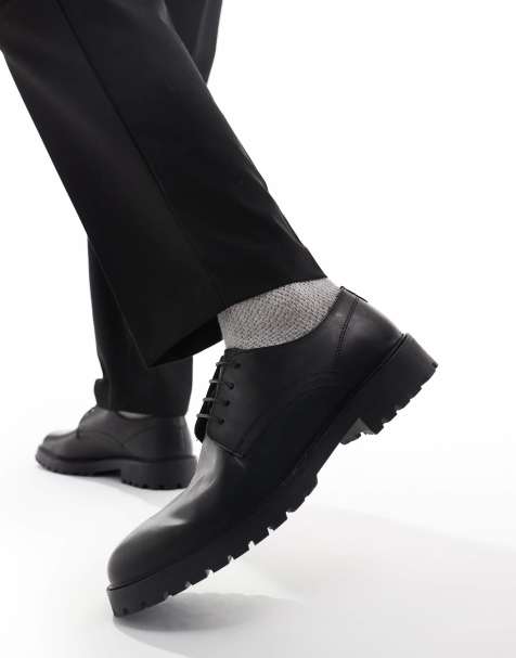 Thomas Crick - Bower - Nette leren derby schoenen in zwart - view 1