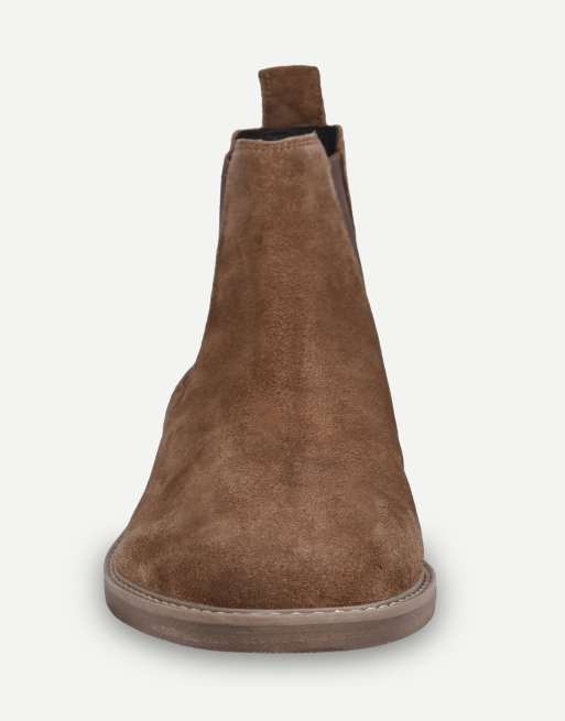 Thomas Crick Brando suede chelsea boots in cognac, 6 of 7