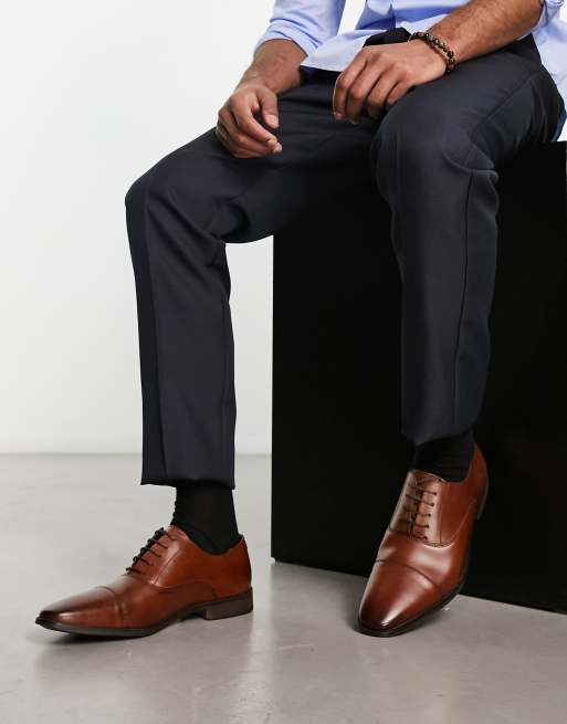 Thomas Crick - Chaussures Oxford à lacets en cuir - Fauve, 3 de 4