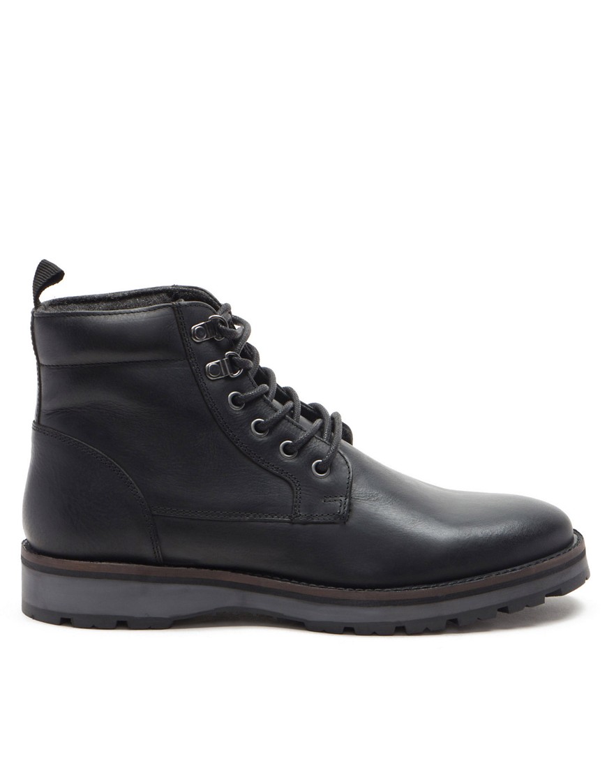 Thomas Crick devita hiker style casual leather boots in black