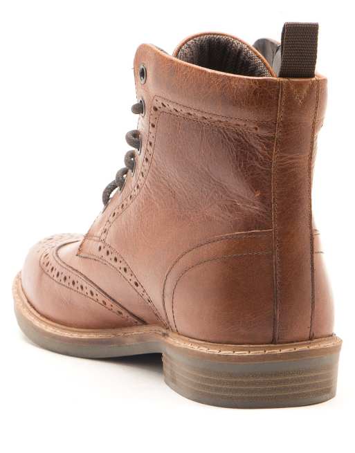THOMAS CRICK DIXON formal ankle brogue leather boots in brown , 4 of 4
