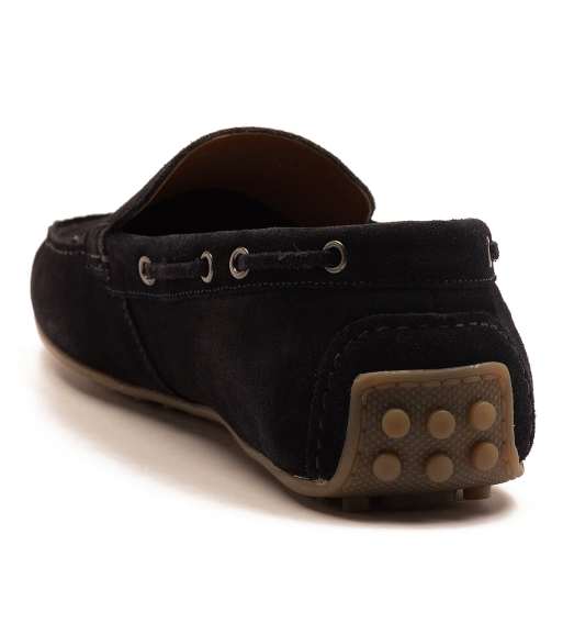 Thomas Crick 'duval' men's suede leather slip-on casual loafer shoes in universe suede, 2 of 4