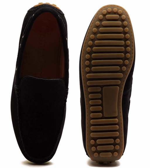 Thomas Crick 'duval' men's suede leather slip-on casual loafer shoes in universe suede, 4 of 4