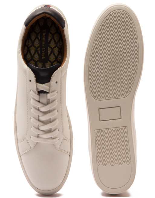 THOMAS CRICK 'EVERS' casual 6 eyelets sneaker trendy shoes in white , 4 of 4