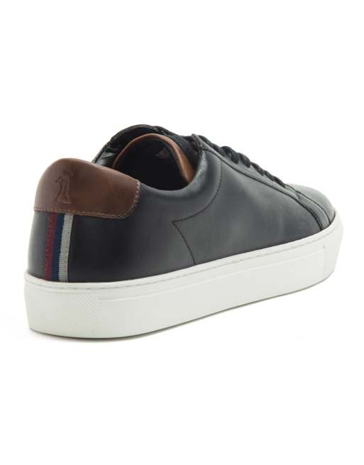 THOMAS CRICK EVERS casual leather trainers in black , 3 of 4