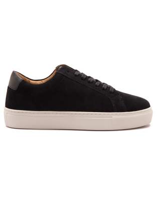  'EVERS' men's casual lace-up suede leather sneakers  suede