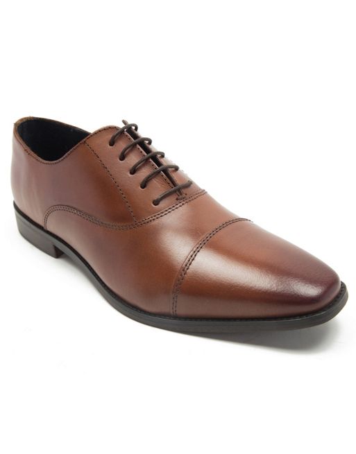  Thomas Crick fagen oxford formal leather lace-up shoes in tan