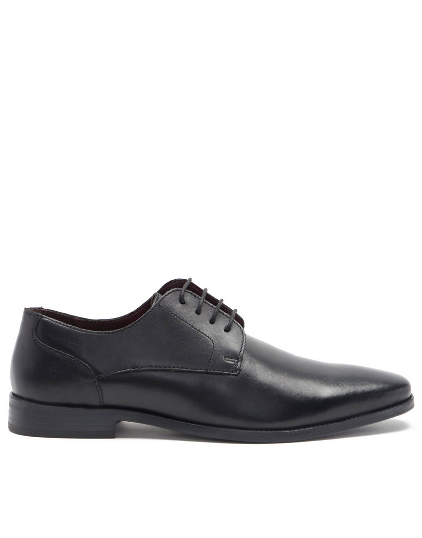 Thomas Crick falcon derby formal leather lace-up shoes in black