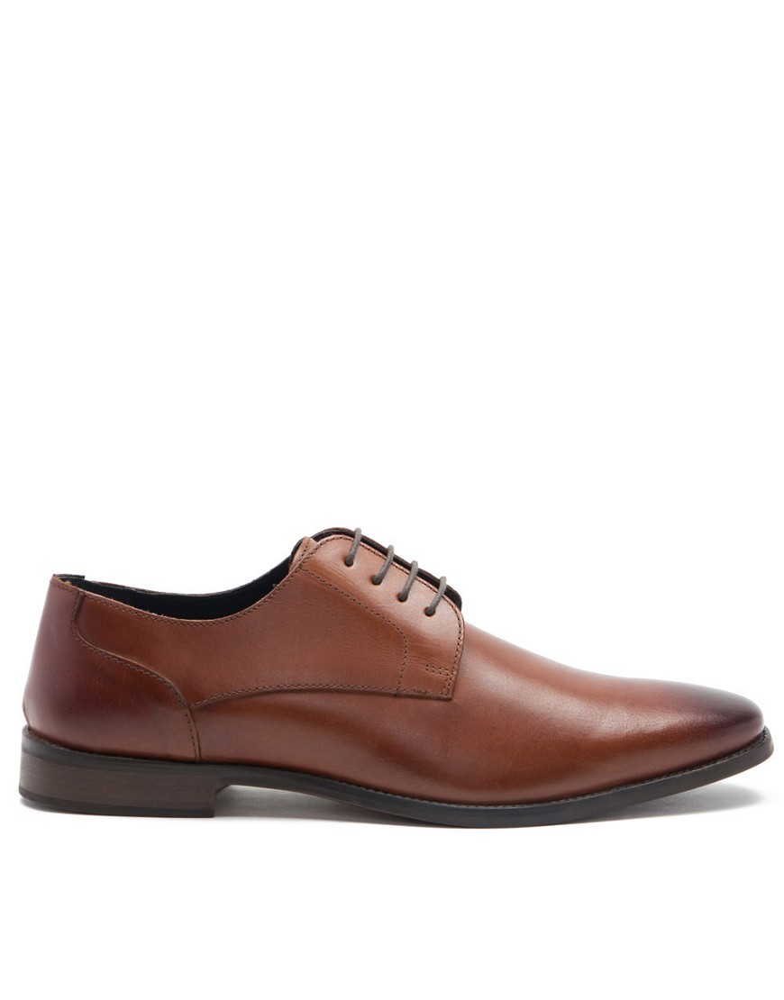 Thomas Crick falcon derby formal leather lace-up shoes in tan-Brown