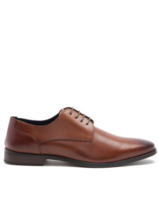 Thomas Crick falcon derby formal leather lace-up shoes in tan | ASOS