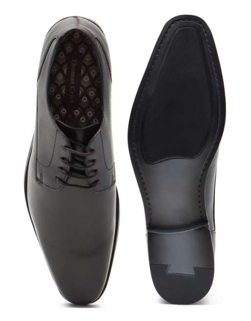 Thomas Crick – Falcon – Elegante Derby-Schnürschuhe aus schwarzem Leder , 2 von 4
