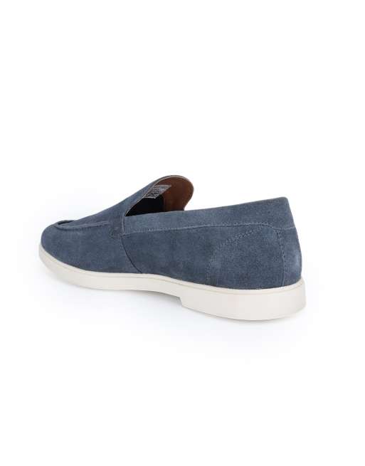 THOMAS CRICK 'FALDO' Men's Suede Leather Slip-on Casual Loafer Shoes, 4 of 4