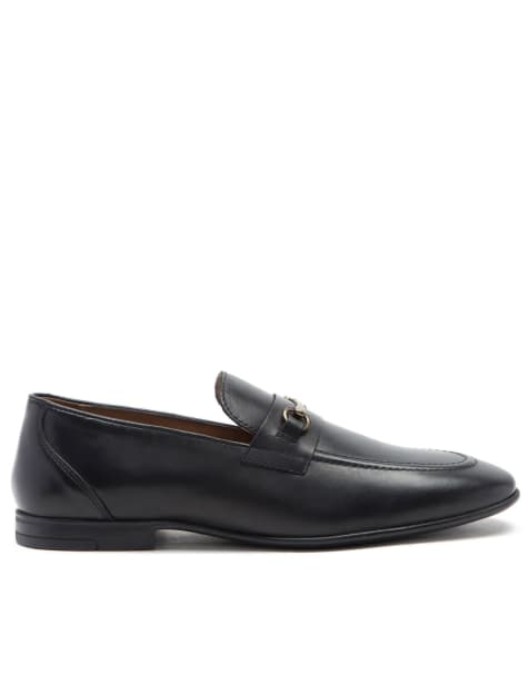 Thomas Crick - Farrel - Nette leren instaploafers in zwart - view 1