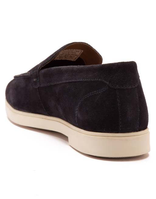 THOMAS CRICK 'FENWAY' men's suede leather slip-on casual loafer shoes in universe suede, 4 of 4