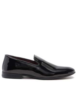  frankie formal patent leather loafer shoe in patent black