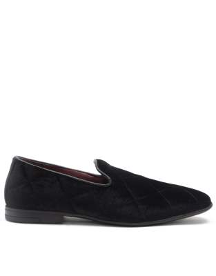  gamble velvet loafers slip on leather shoes 