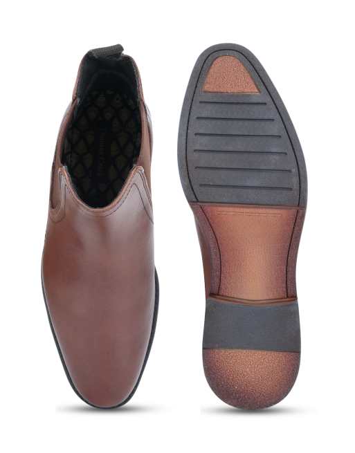 Thomas Crick Griffin leather chelsea boot in brown, 3 of 4