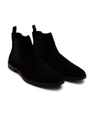 Griffin suede leather chelsea boot  suede